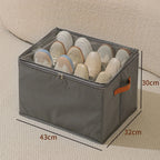 Shoe Organizer Box Transparent Lid Foldable With Dividers