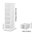 Shoe Organizer Cabinet Clear Front Stackable Space-Saving