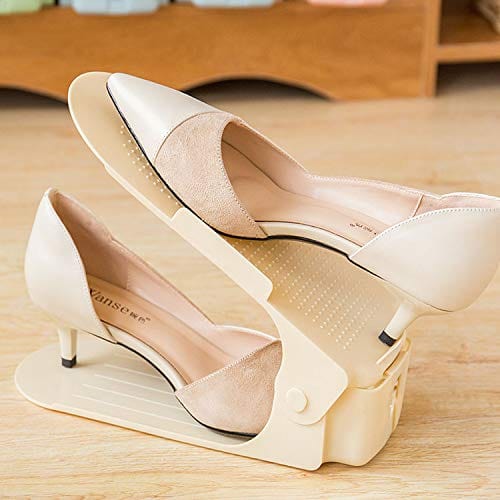 Shoe Organizer Height-Adjustable Stackable Non-Slip