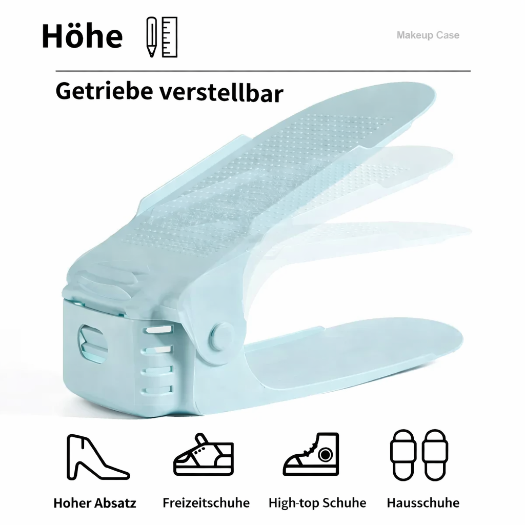 Shoe Organizer Height-Adjustable Stackable Non-Slip