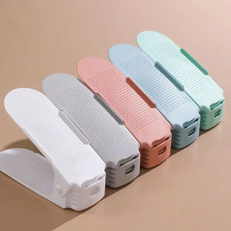 Shoe Organizer Height-Adjustable & Stackable Space-Saving