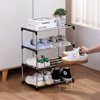 Shoe Rack Multi-Tier Space-Saving Design