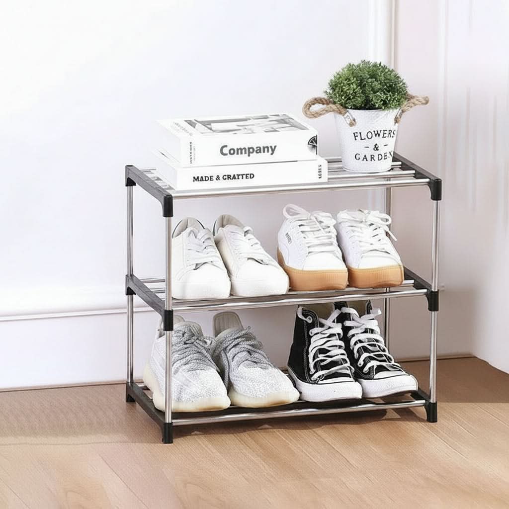 Shoe Rack Multi-Tier Space-Saving Design