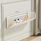 Shoe Shelf Wall-Mounted Fold-Down Ventilated Metal Mesh