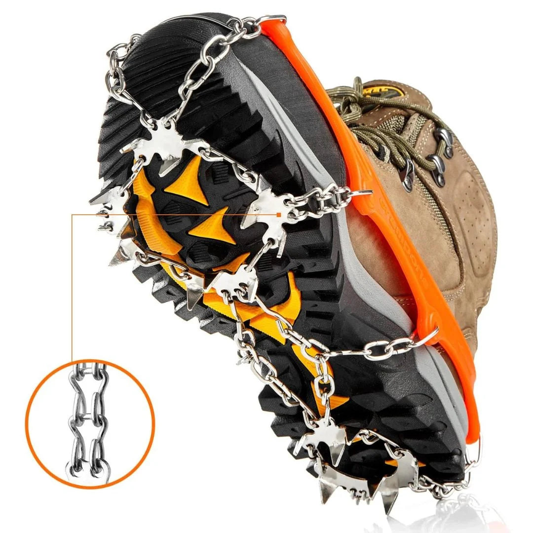 Shoe Traction Cleats Hardened Steel Studs Universal Fit