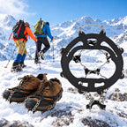 Shoe Traction Cleats Stainless Steel Studs & Stretch Silicone