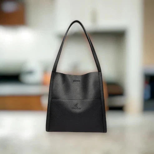 Shoulder Bag Genuine Leather Multiple Compartments