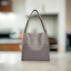 Shoulder Bag Genuine Leather Multiple Compartments