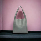 Shoulder Bag Genuine Leather Multiple Compartments