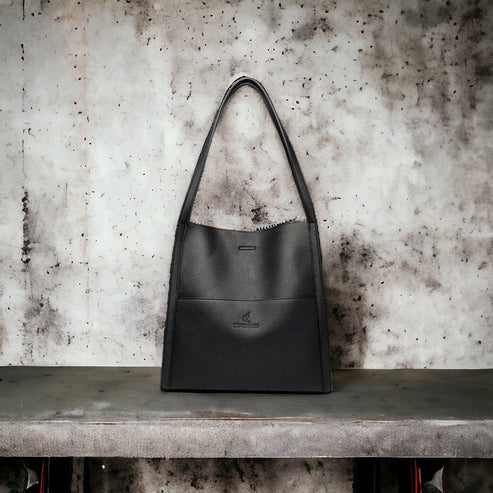 Shoulder Bag Genuine Leather Multiple Compartments