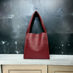 Shoulder Bag Genuine Leather Multiple Compartments