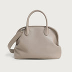 Shoulder Bag Leather Double Handles & Adjustable Strap