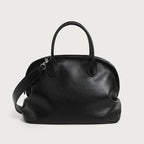 Shoulder Bag Leather Double Handles & Adjustable Strap