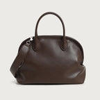 Shoulder Bag Leather Double Handles & Adjustable Strap