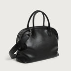 Shoulder Bag Leather Double Handles & Adjustable Strap