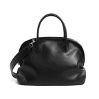 Shoulder Bag Leather Double Handles & Adjustable Strap