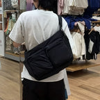Shoulder Bag Padded Laptop Compartment Water-Resistant Polyester