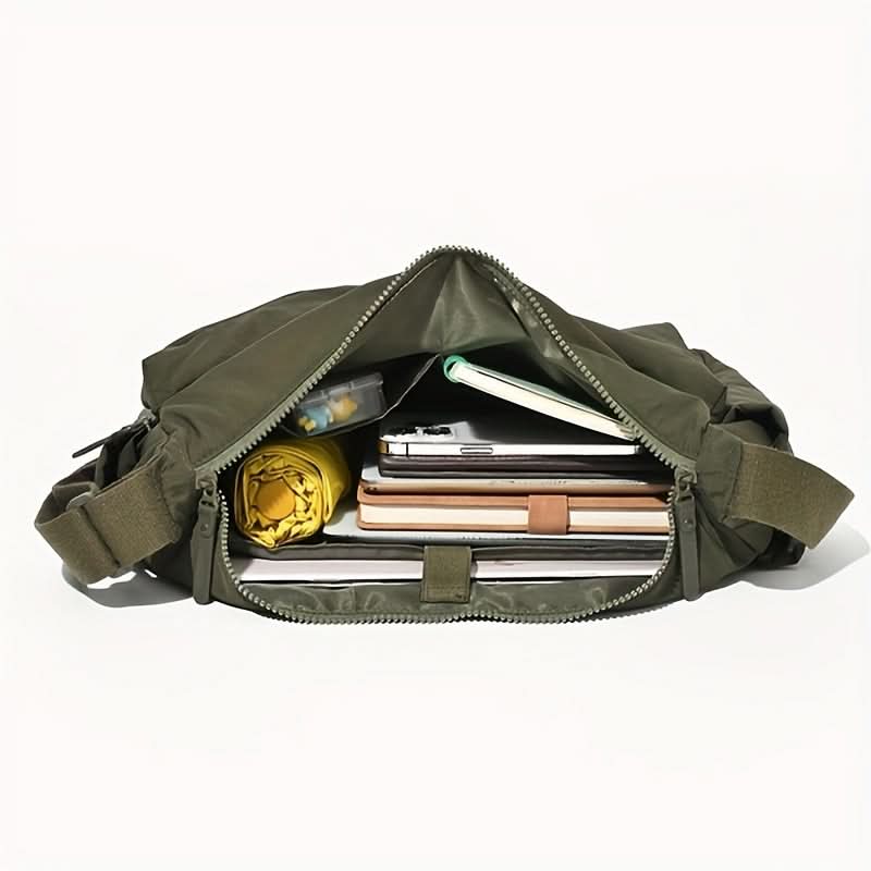 Shoulder Bag Padded Laptop Compartment Water-Resistant Polyester