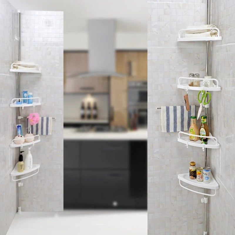 Shower Caddy Height-Adjustable Rust-Resistant 4 Shelves
