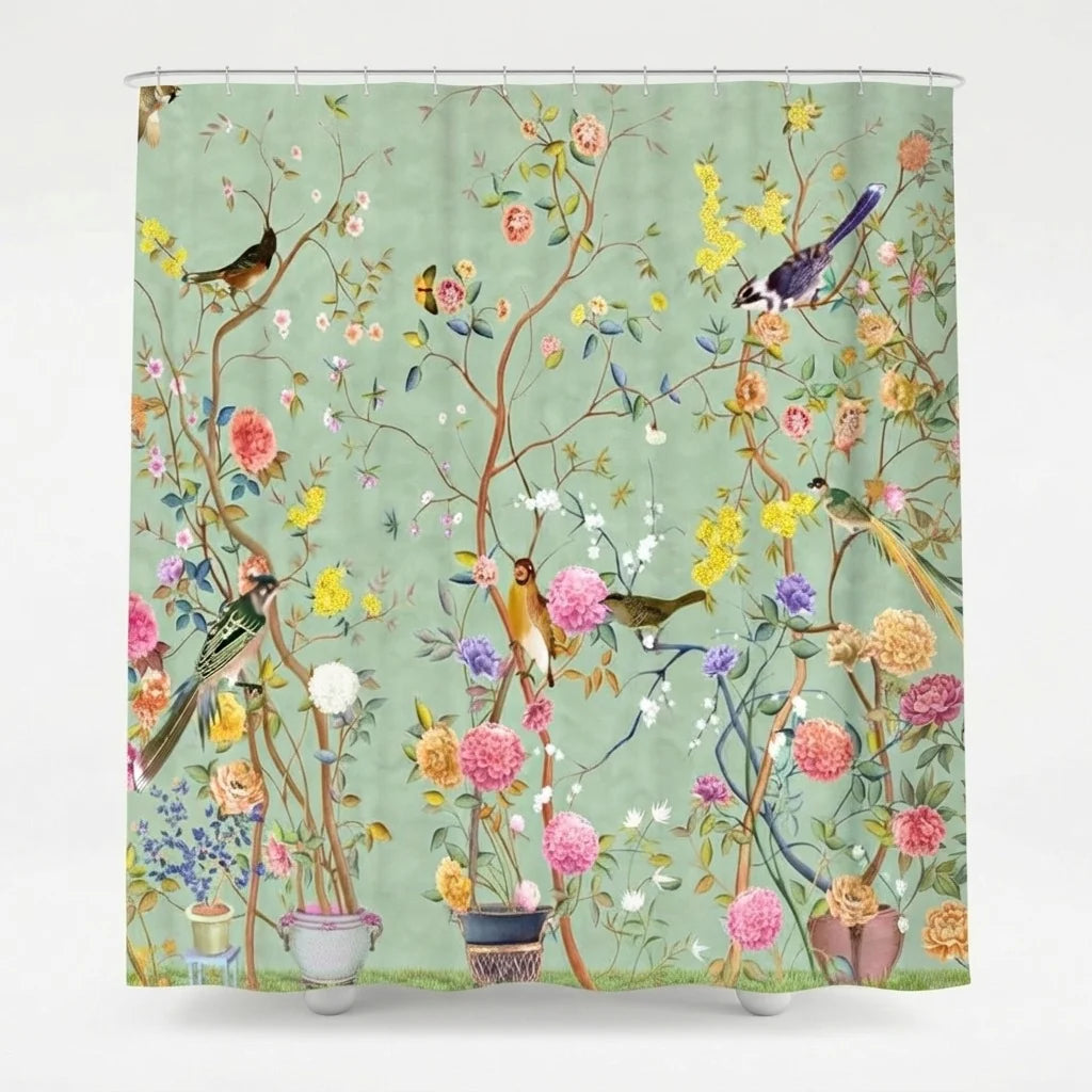 Shower Curtain Fully Waterproof Polyester Rustic Country Machine Washable