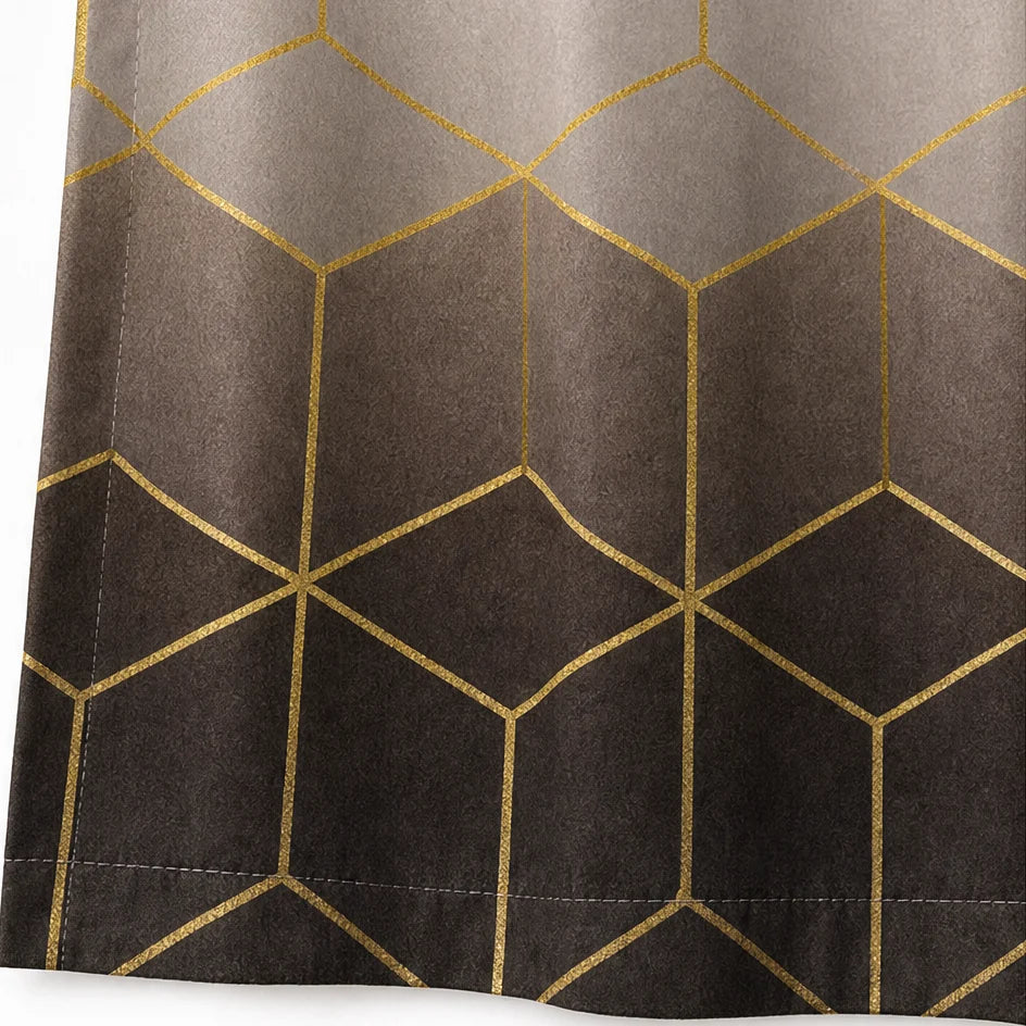 Shower Curtain Set Waterproof Marble Print Multiple Sizes