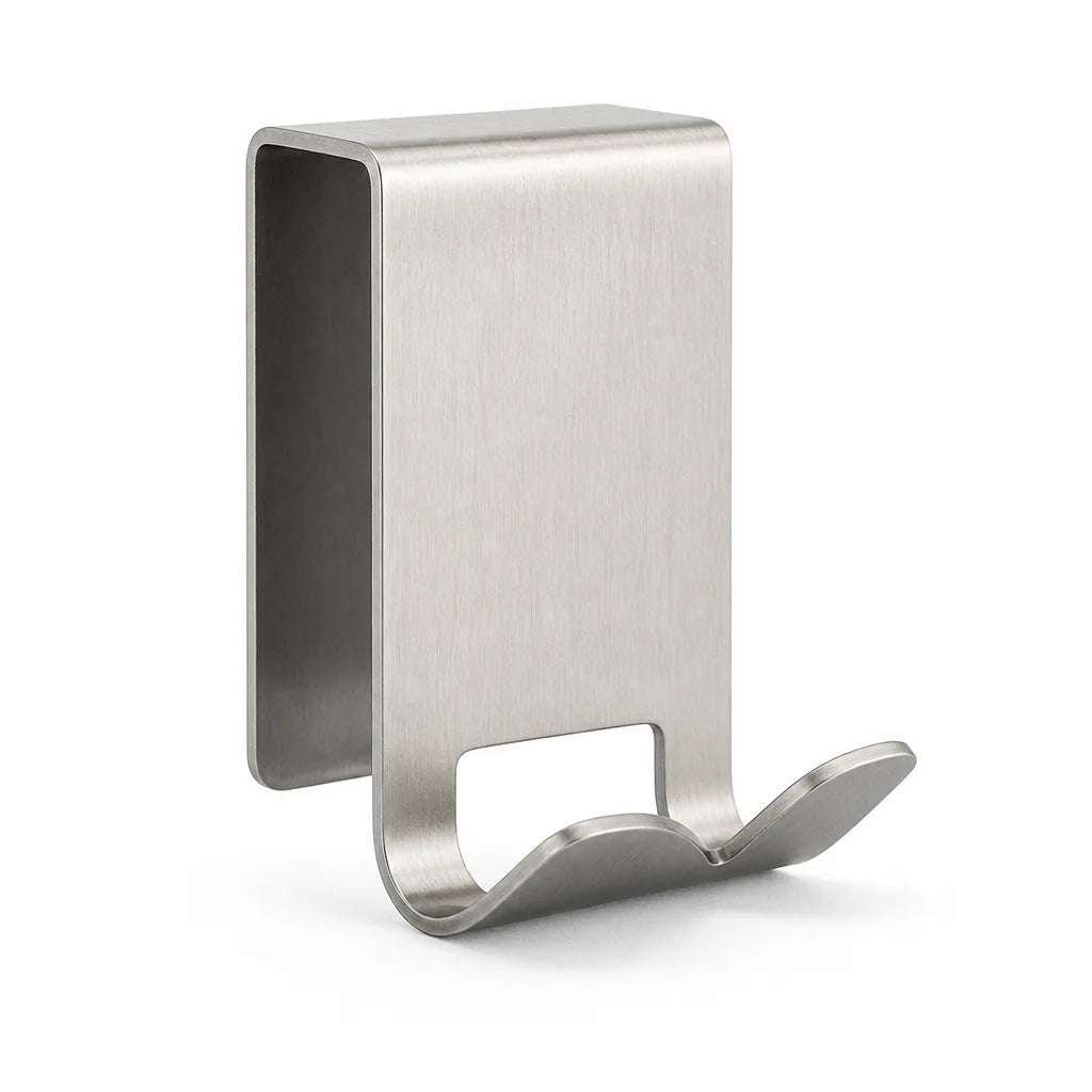 Shower Door Hooks Stainless Steel No Drill Frameless Fit