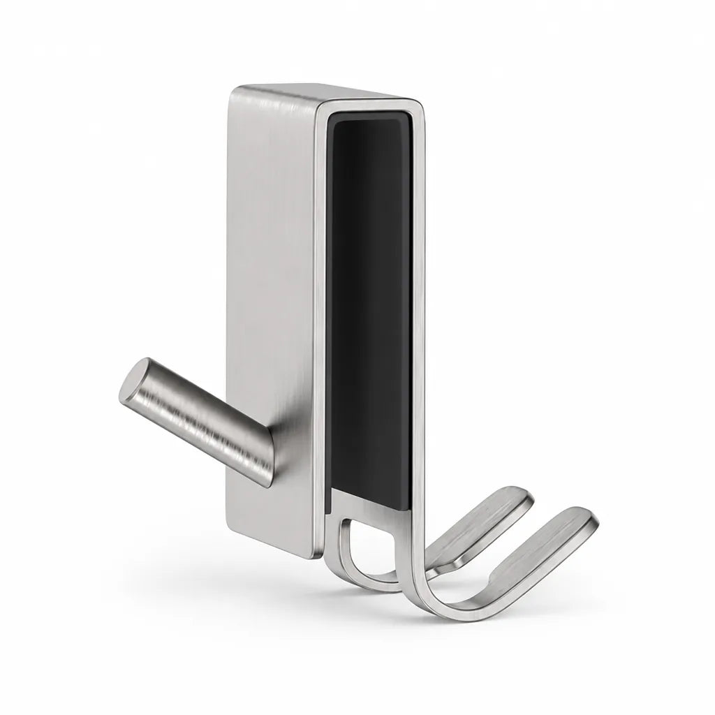 Shower Door Hooks Stainless Steel No Drill Frameless Fit