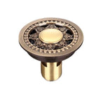 Shower Drain Brass Round Strainer 4 Inch Antique Brass Finish