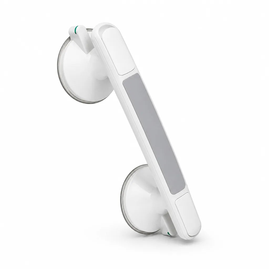 Shower Grab Bar Suction Mount Locking Indicator Non-Slip Grip