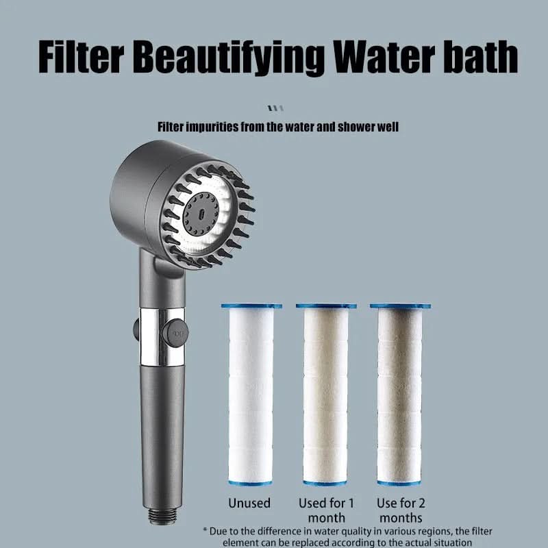 Shower Head High-Pressure Filtered 3 Spray Modes