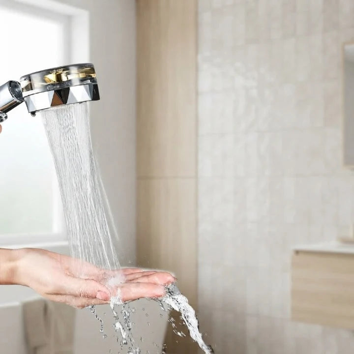 Shower Head High-Pressure Turbo Microfilter 360° Swivel