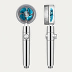 Shower Head High-Pressure Turbo Microfilter 360° Swivel