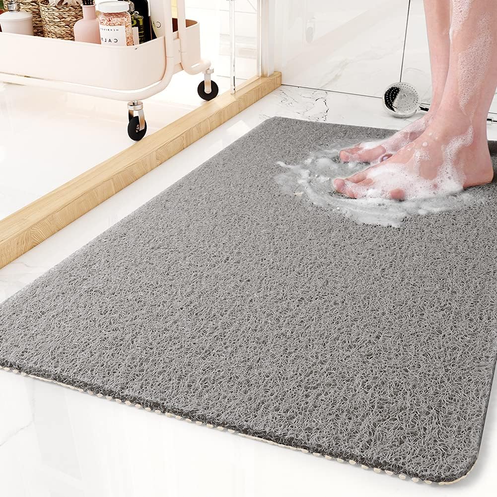 Shower Mat Non-Slip Quick-Draining Cut-to-Size
