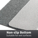 Shower Mat Non-Slip Quick-Draining Cut-to-Size