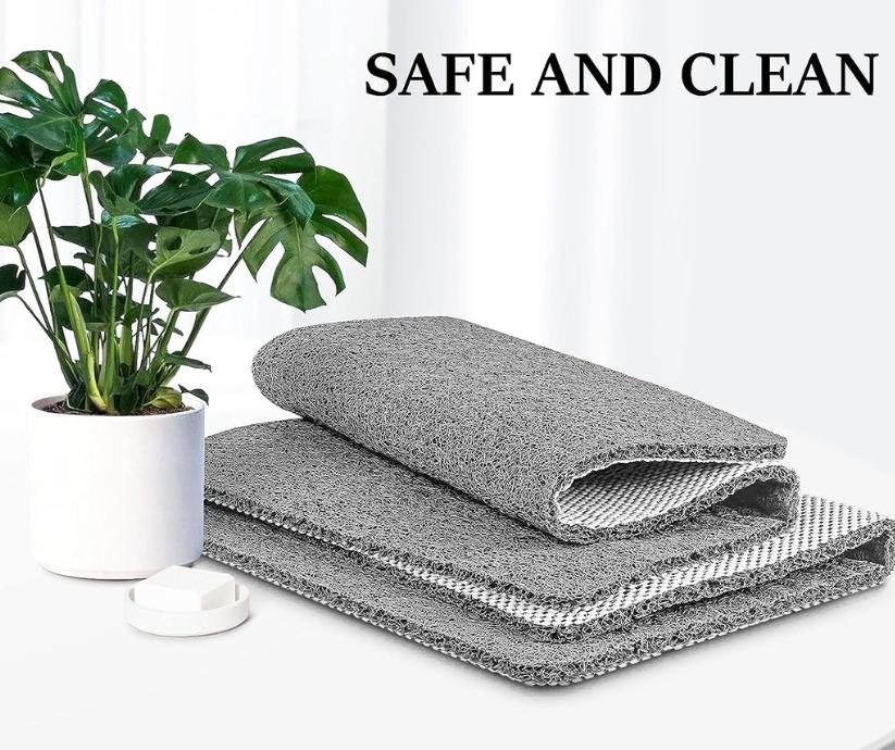Shower Mat Non-Slip Quick-Draining Cut-to-Size