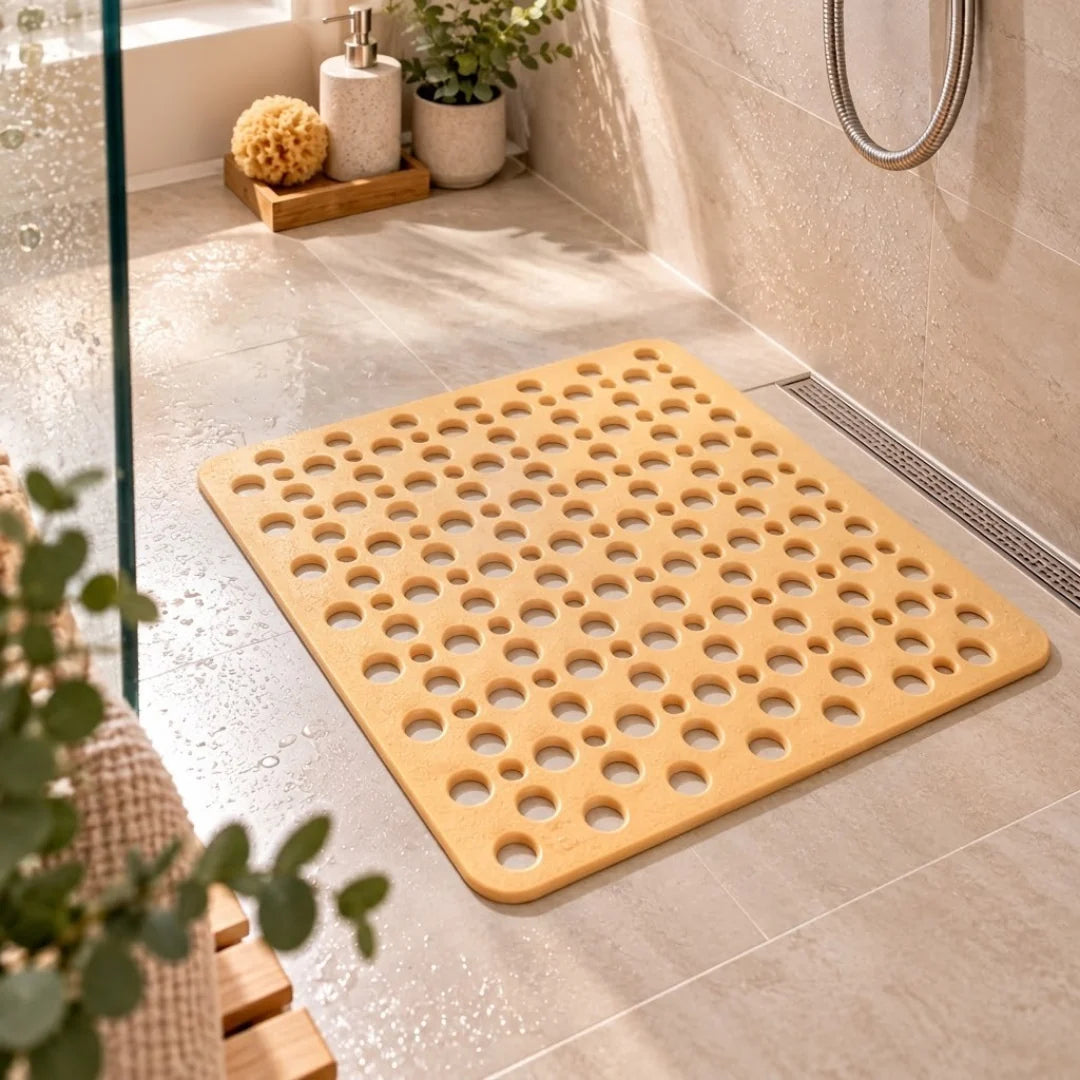 Shower Mat Non-Slip Suction Cups & Drainage Holes