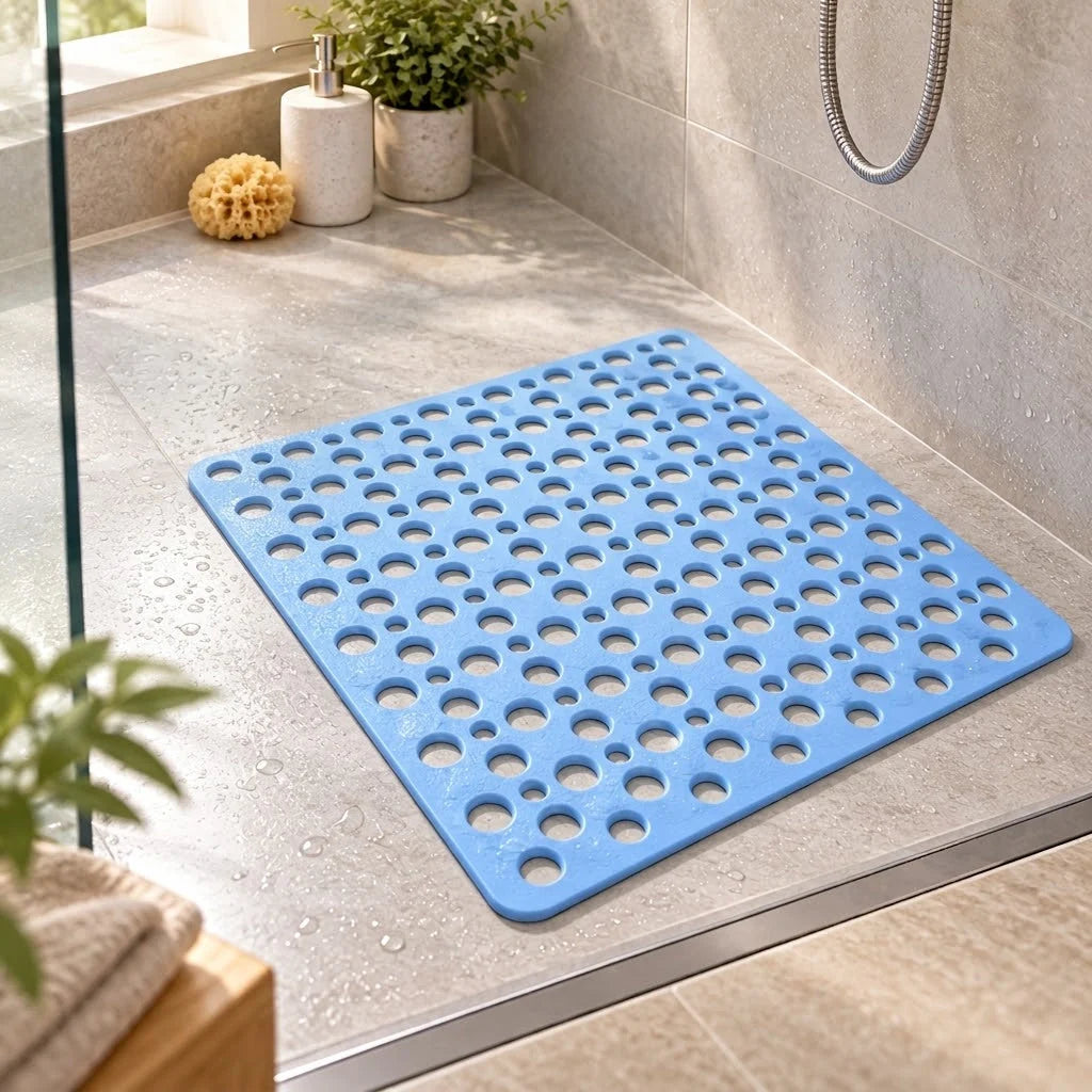 Shower Mat Non-Slip Suction Cups & Drainage Holes