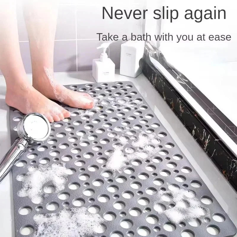 Shower Mat Non-Slip Suction Cups Quick-Draining TPE