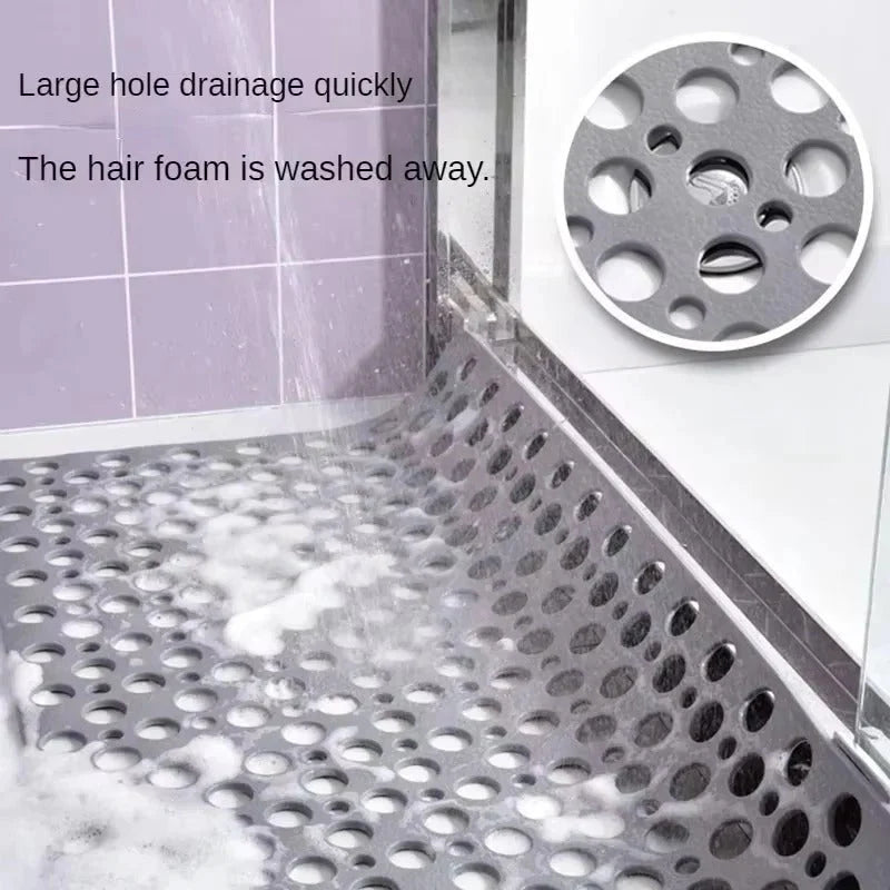 Shower Mat Non-Slip Suction Cups Quick-Draining TPE