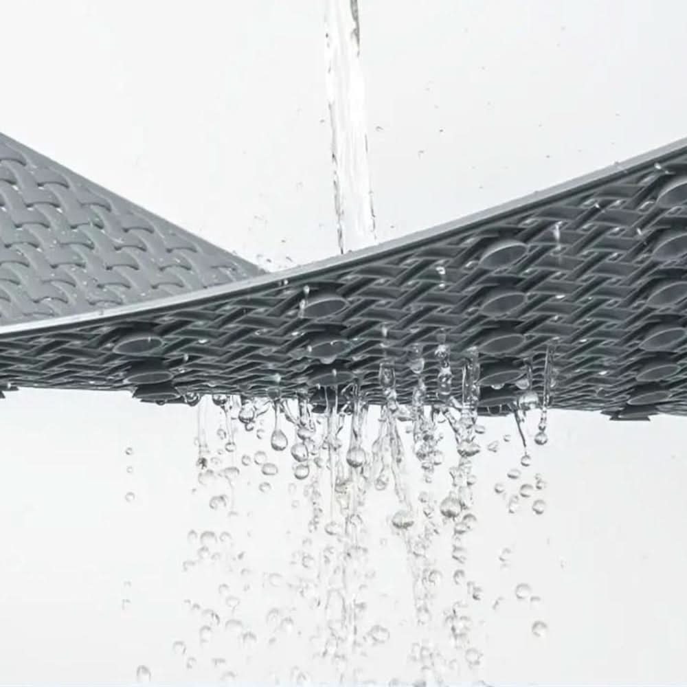 Shower Mat Non-Slip Suction Cups Quick-Drying Plastic
