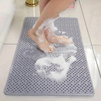 Shower Mat Non-Slip Suction Cups Quick-Drying Plastic