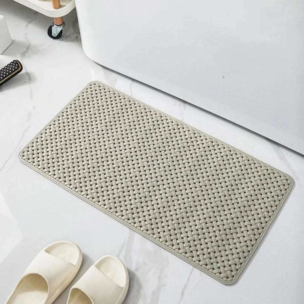Shower Mat Non-Slip Suction Cups Quick-Drying Plastic