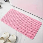 Shower Mat Non-Slip Suction Cups Quick-Drying Plastic
