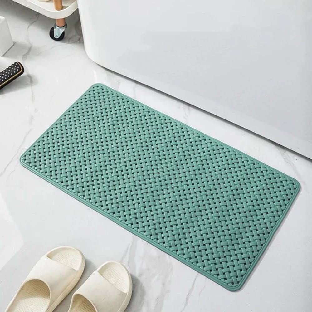 Shower Mat Non-Slip Suction Cups Quick-Drying Plastic