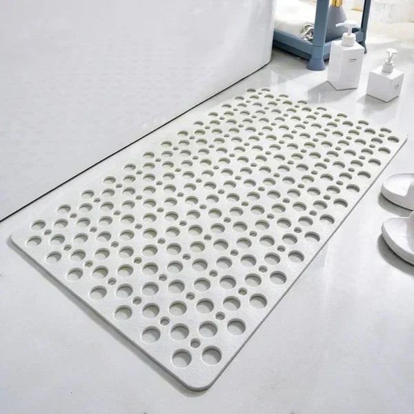 Shower Mat Non-Slip Suction Grip Cushioned Surface & Drainage