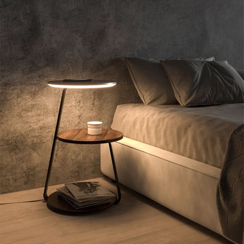 Side Table Qi Wireless Charging & Ambient LED Lighting