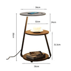 Side Table Qi Wireless Charging & Ambient LED Lighting