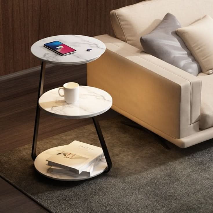 Side Table Qi Wireless Charging & Ambient LED Lighting