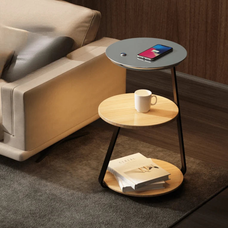 Side Table Qi Wireless Charging & Ambient LED Lighting