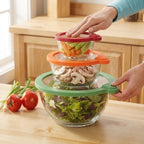 Silicone Food Covers Stretchy Airtight Set of 6
